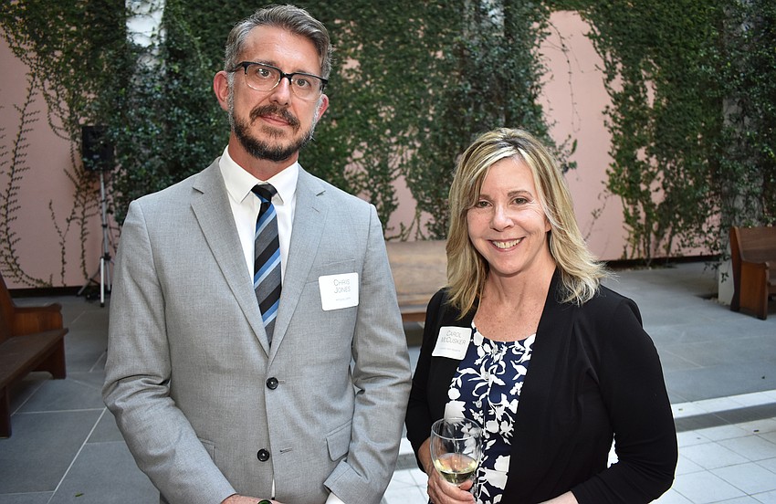 The Ringling’s Curator for Photography and New Media Chris Jones with the guest curator for the exhibit, Harm Museum of Art’s Curator of Photography Carol McCusker