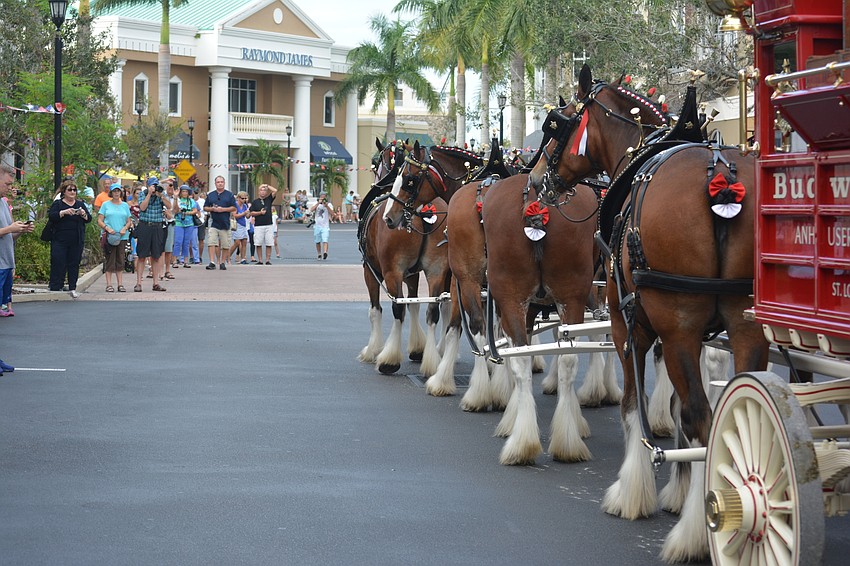 The march around Lakewood Main Street took about an hour.