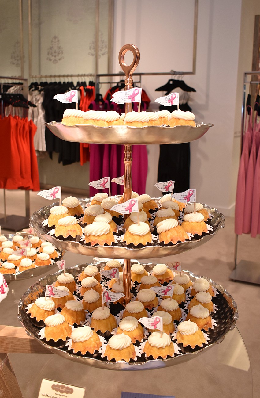 Nothing Bundt Cakes served white chocolate raspberry cupcakes at Key to the Cure on Oct. 12 at Saks Fifth Avenue.