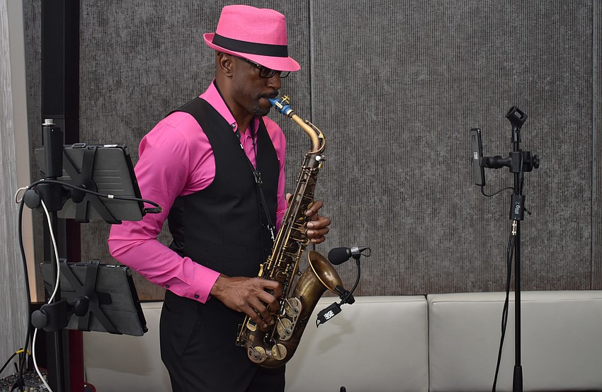 Marton Boone performs for guests at Key to the Cure on Oct. 12 at Saks Fifth Avenue.