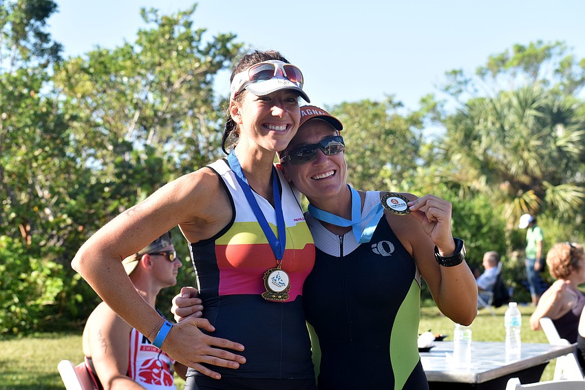 Following the completion of the duathlon, awards were given out to the top three overall winners and the top three finishers in each age group for males and females.