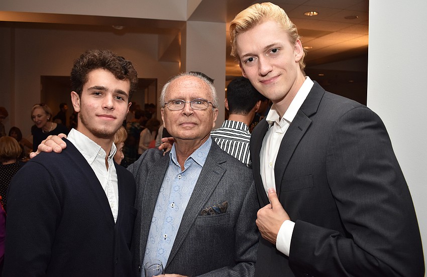 Dancer Clayton McKenna, Pavel Fomin and dancer Erik Thordal