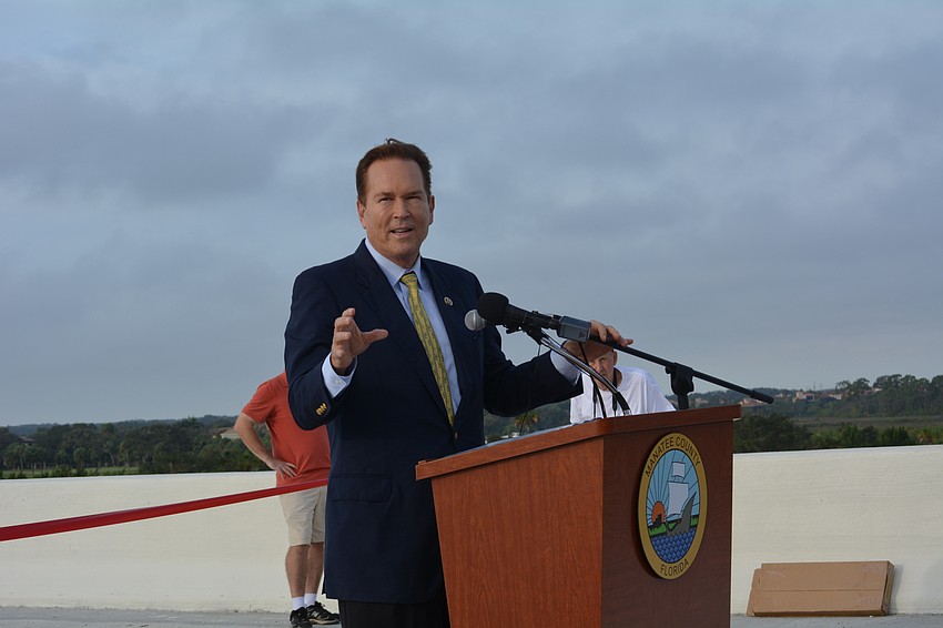 Congressman Vern Buchanan speaks at the ribbon-cutting ceremony.