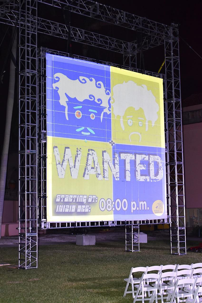 Guests enjoyed a performance of “WANTED” by eVenti Verticali at First Night RIAF 2017 on Oct. 18 at The Ringling.