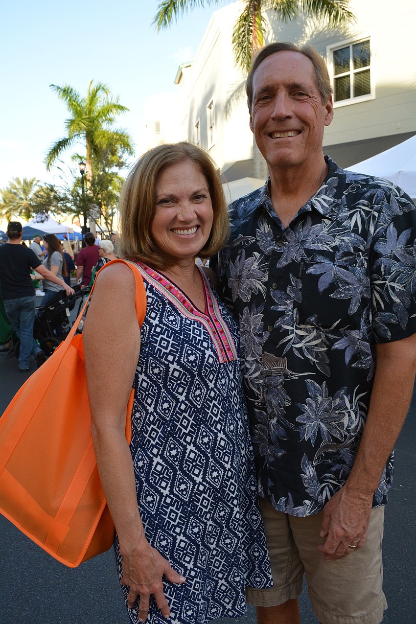 Nancy and John Ernst, of University Park, came out for the music.