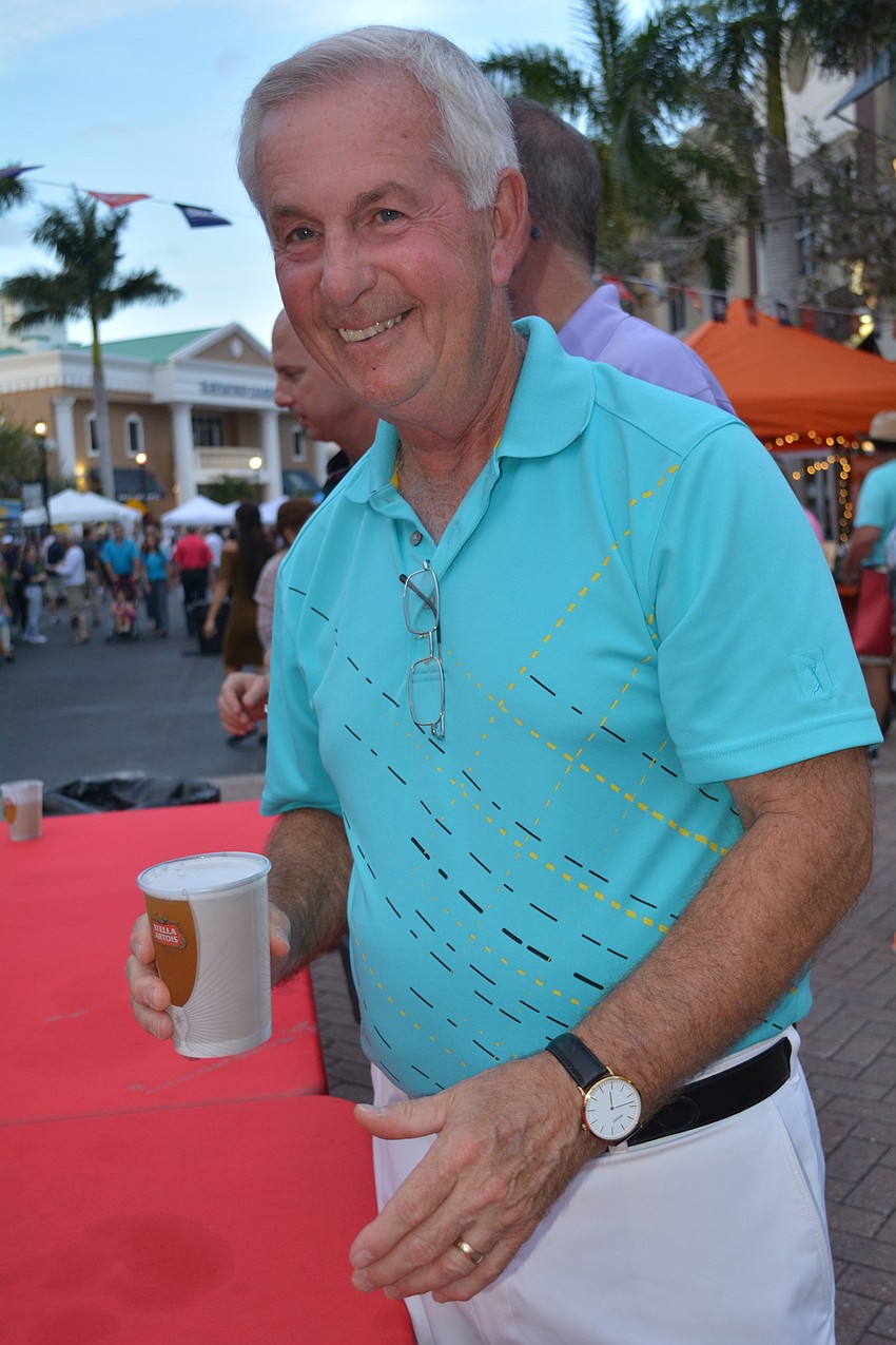 Jim Carey, of Waterlefe, attends the Block Party with his wife, Joanne, not pictured.