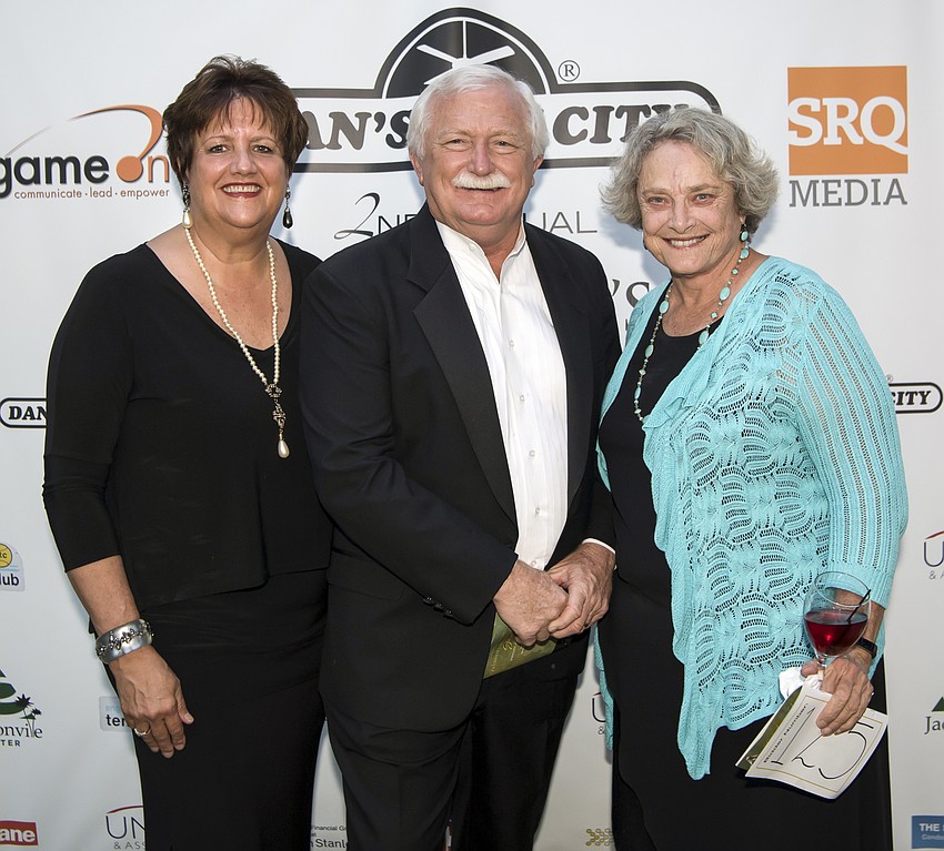Barbara and Jim Shirley with Nancy Detert