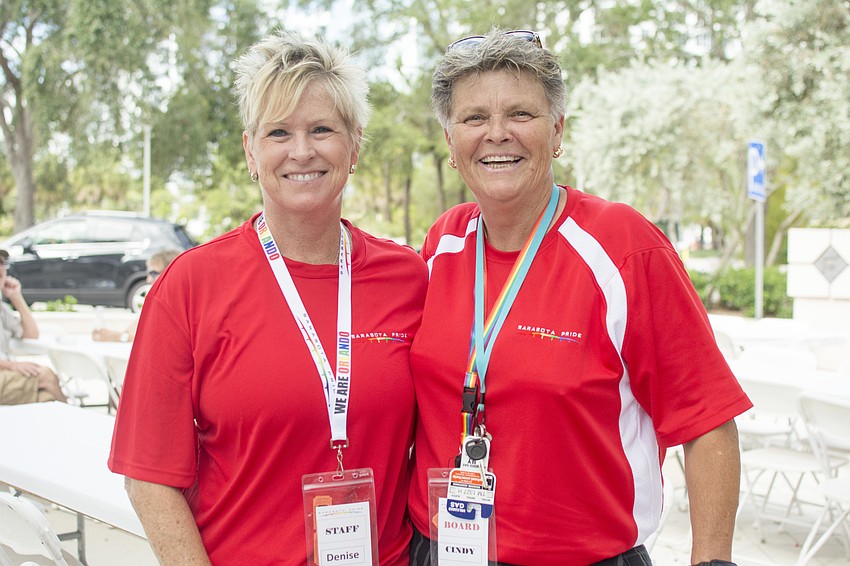 Denise Kirons and event organizer Cindy Barnes