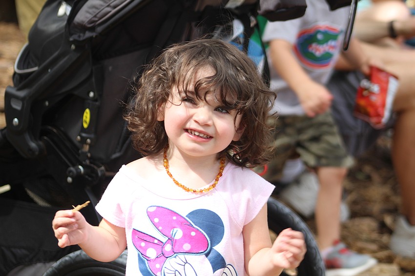 Sarasota's Jennifer Kovacs gets moving to live music at the festival.