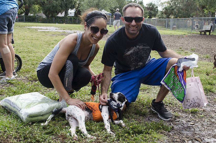 Lucia and Andrew Panica and their dog Zoe were one of the judge's picks.