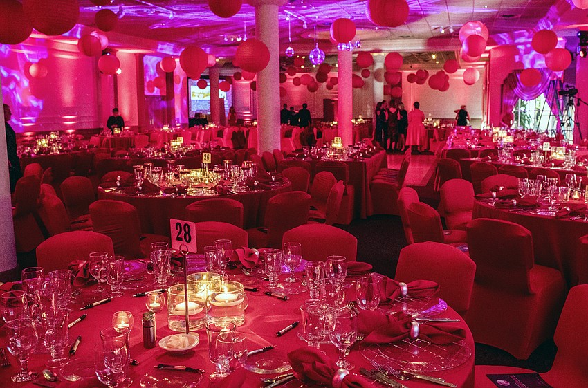 Beautiful decor and tablescaping, fine dining and service by Michael's On East as always for CAN Dance.