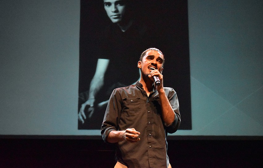 Michael Mendez performs one of his original songs.