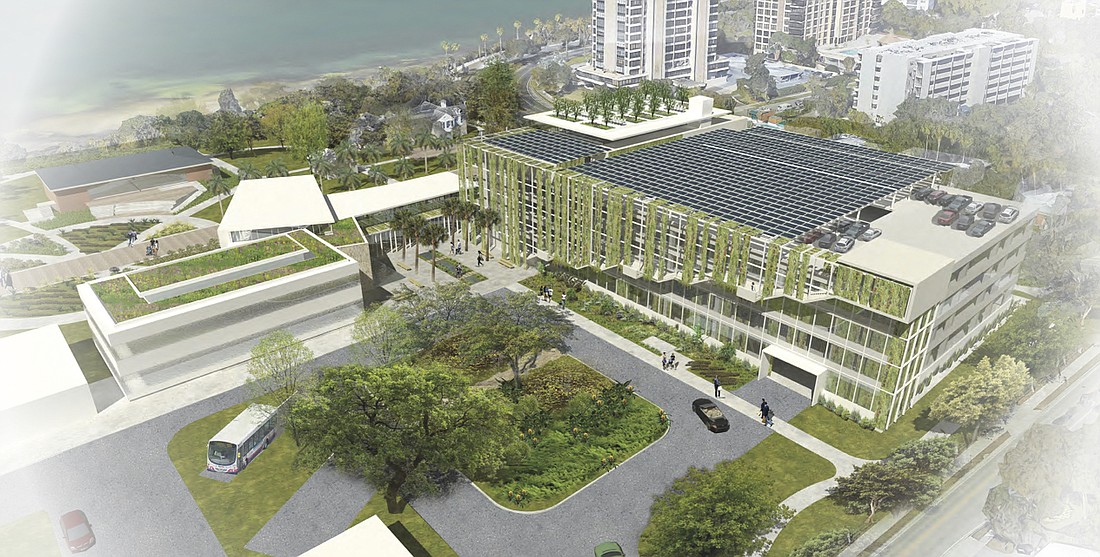 A parking garage with rooftop restaurant is one of the changes outlined in a master plan for Selby Gardens.
