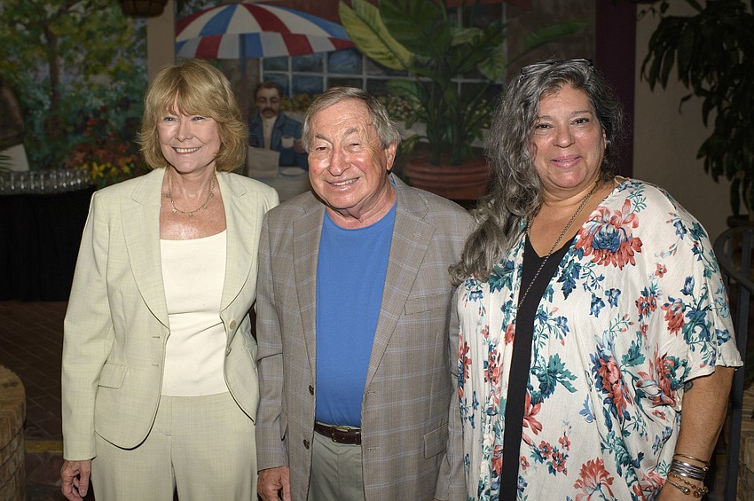 Pat and Bob Gussin with Isabel Galvano