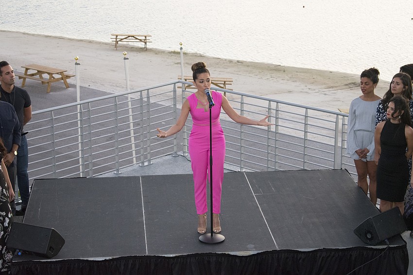 “Evita” Lead Ana Isabelle sings “Don’t Cry for Me Argentina.”