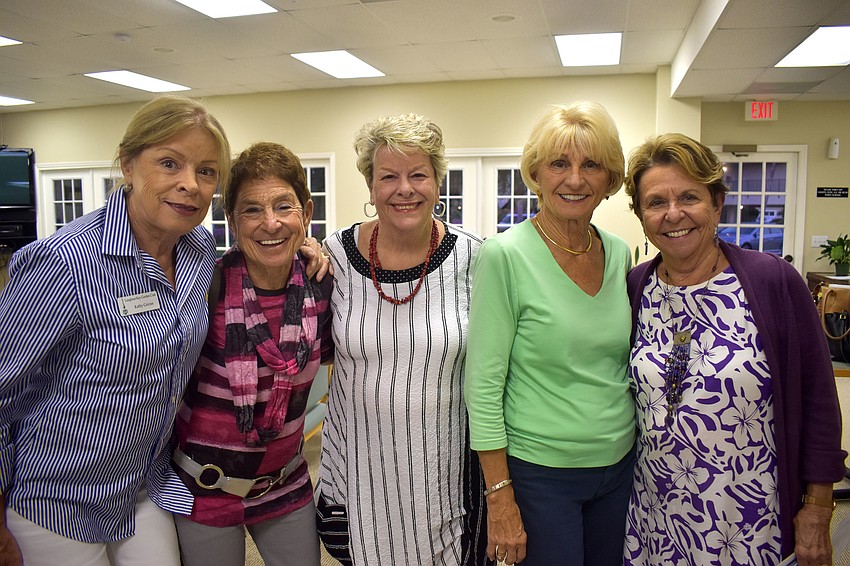 Kathy Gricius, Susan Landau, Barbara Kerwin, Joyce Welch and Carol Peschel