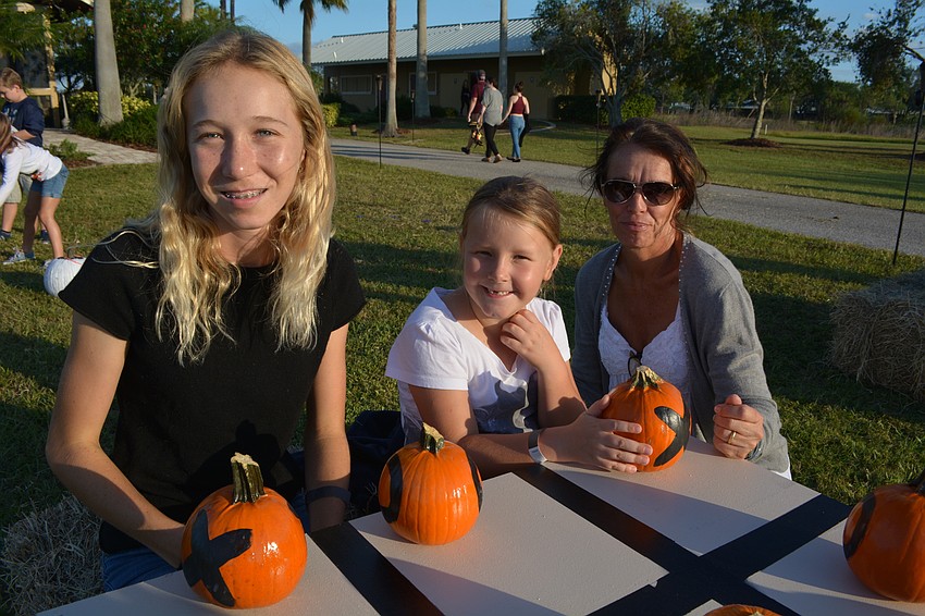 Lucy Walter, Jayda Link and Uli Link, all of Sarasota, ride horses together and came out because of the show's connection to the Sarasota Polo Club.