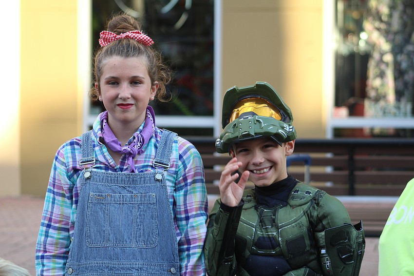 Lakewood Ranch's Makayla Miles and Blake Zeitler show off their Halloween costumes.