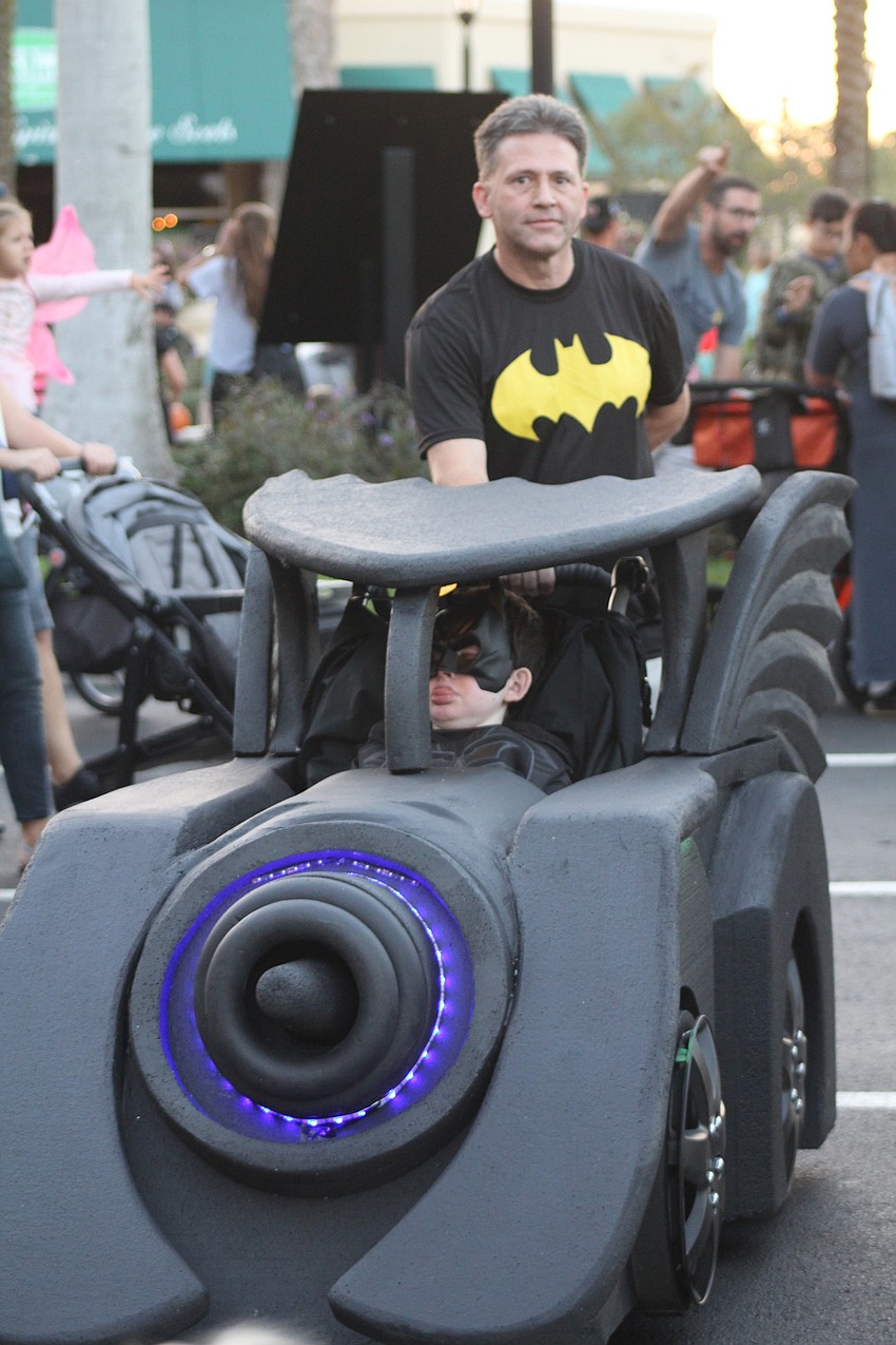 Apollo Beach's Sean and Connor O'Keefe brought their own Batmobile.