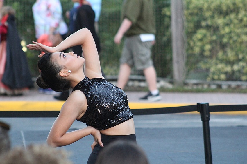 Amy Kessler, 15, of The Movement Dance Company shows off her dance skills.