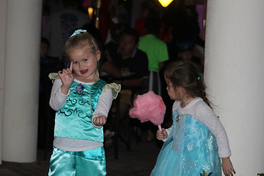 East County's Vivian and Zara Szekely are about to enjoy some cotton candy.