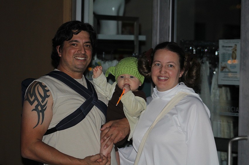 Myakka City's Will, Jason and Crystal Ingramm landed at Boo Fest straight from a Star Wars movie.