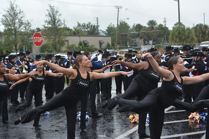 When the band arrived at Mandeville Beer Garden, the students entertained the crowd, including Kevin and Shaina, by playing the Ohio State fight song and doing some dances.
