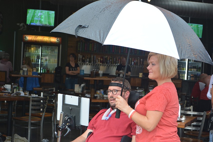 Shaina also got another thrill as her Buckeyes rallied to win the football game.