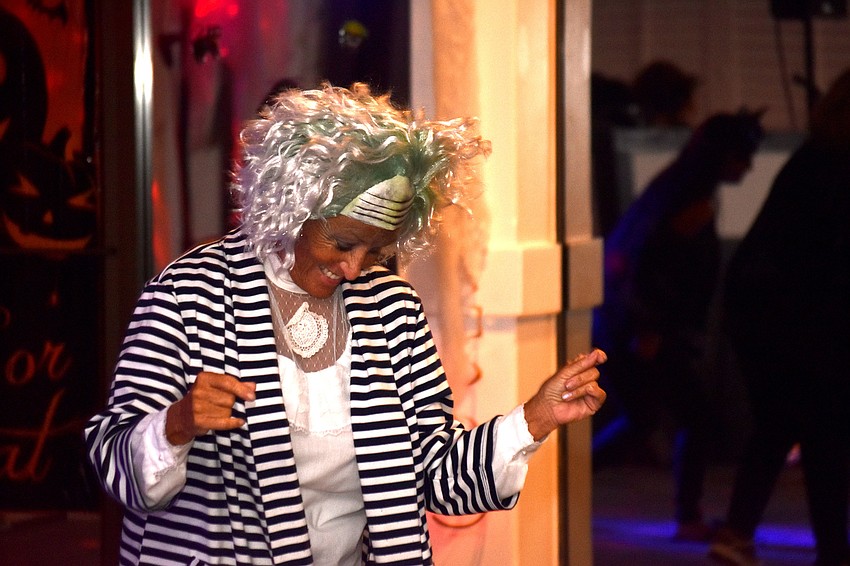 Connie Haubert dances to the “Monster Mash” and other songs.