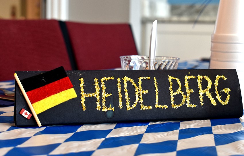Each table was named after a different German city.