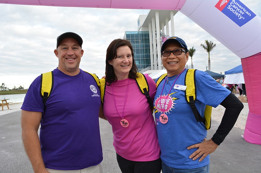 Rotary Club of Lakewood Ranch members Rick  Schendel, Laura Adcock and Fred Lopez are eager to participate.