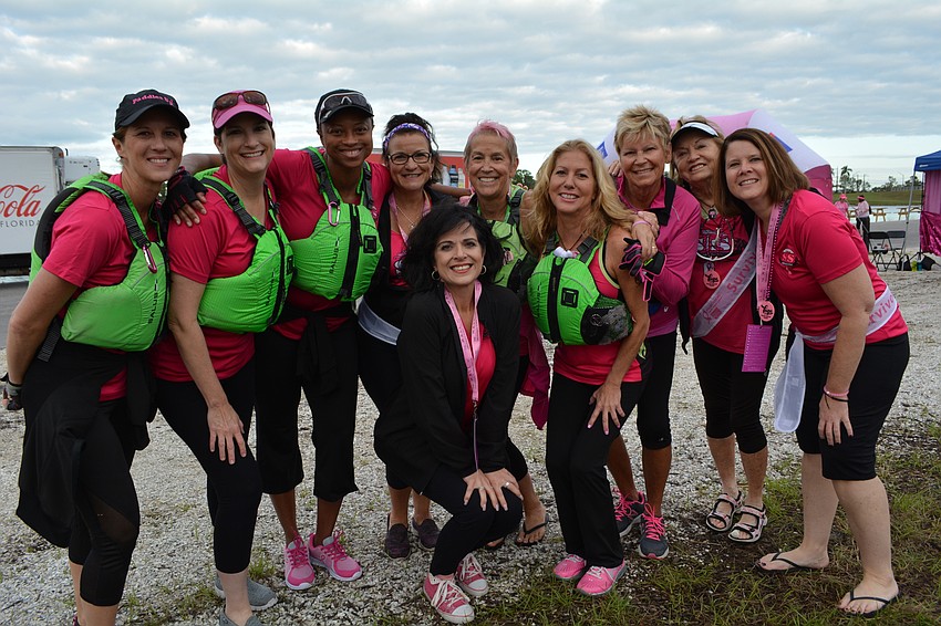 The Survivors 'N Sync Dragon Boat Team, home team for Nathan Benderson Park, is comprised of breast cancer survivors.