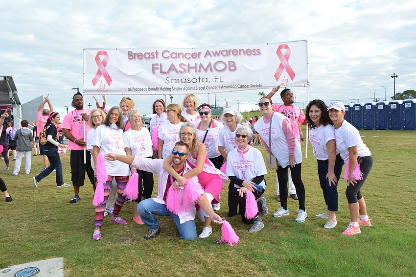 Team I Am Pink led a flash mob much to the delight of other participants.