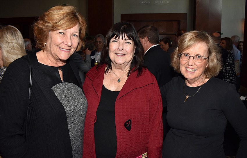 Manatee County Commissioner Betsy Benac, Pat Johnson and Dana Gourley