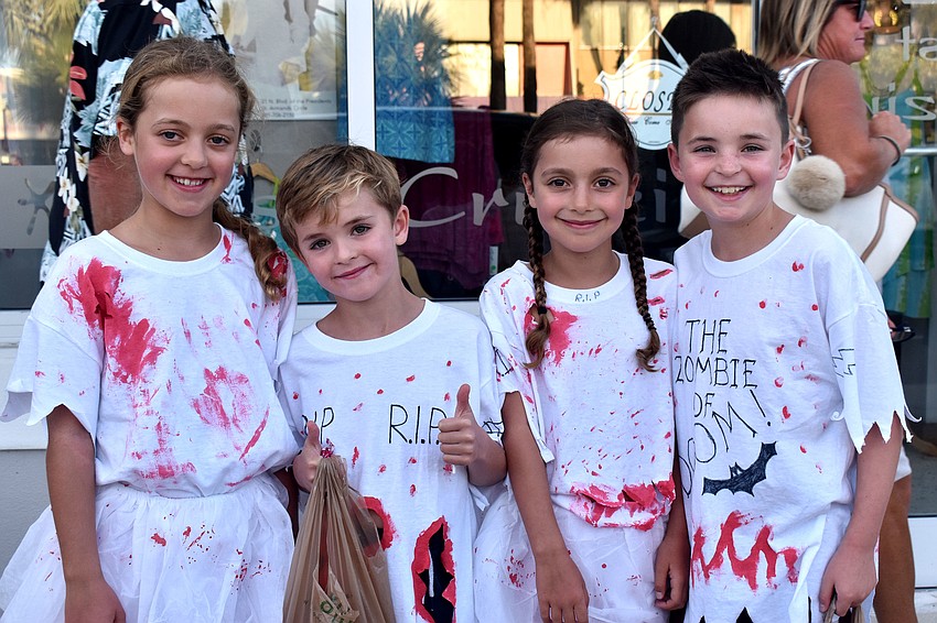 Hollie Bouduille, Callum Vincent, Amelie Bouduille and Ellis Vincent