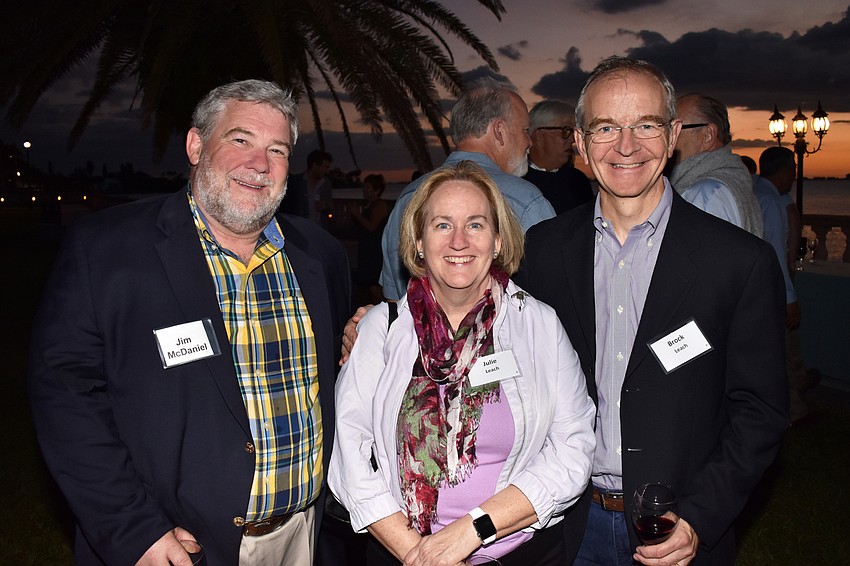 Jim McDaniel with Julie and Brock Leach