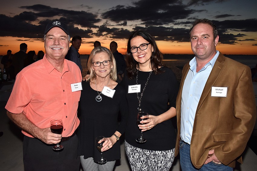 Peter and Katie Hayes with Gabriela and Michael Kaniuga