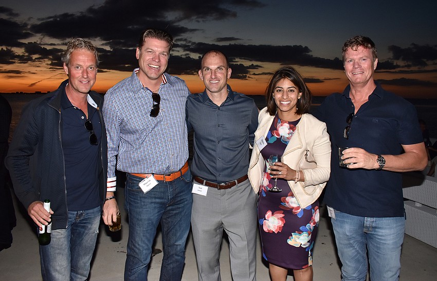 Oscar Pieterse, Maurice Opstal, Ted and Christina Unkel with Ronald Maas