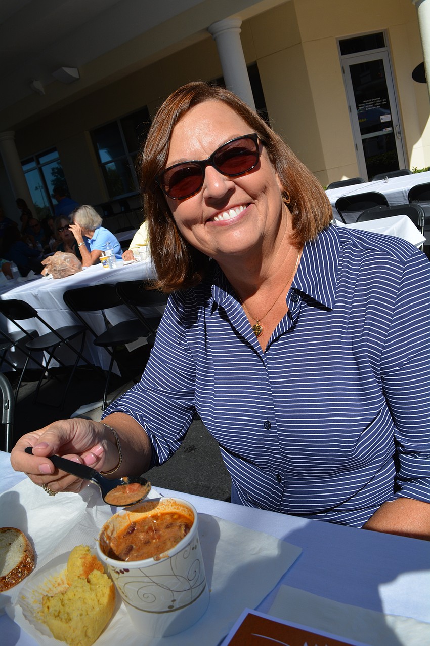 Debbie Peters, of Venice, chose chili as her main soup.