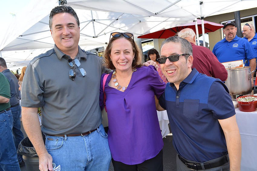 Persson & Cohen attorneys David Jackson, Maggie Mooney-Portale and Andy Cohen start on samples before figuring out which soups they'll have for lunch.