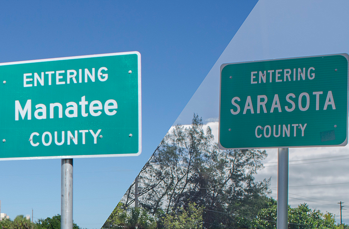 Longboat Key is split almost in half by a county line established in 1921, more than 30 years before the town incorporated.