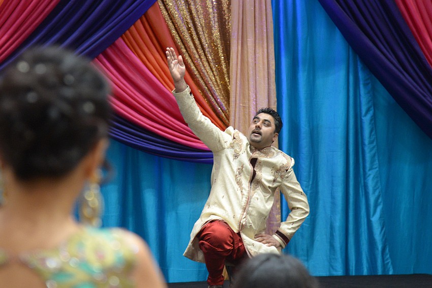 Chef Sonu performs a traditional dance.