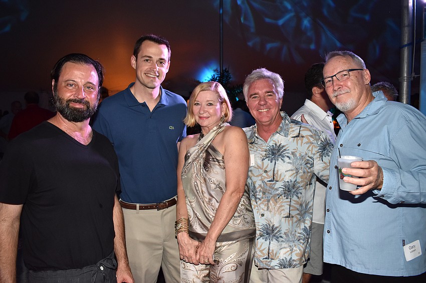 George Adley, Andy Douberly, Deborah Blue, Co-Chairman Jim Rolfes and Gary Larson