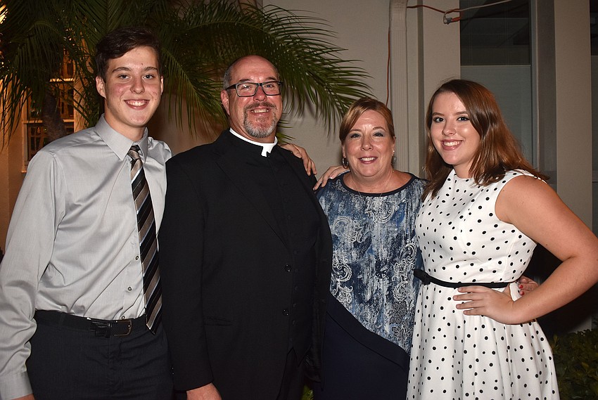 Robert Blyth, the Rev. Kenneth Blyth and Amy and Grace Blyth