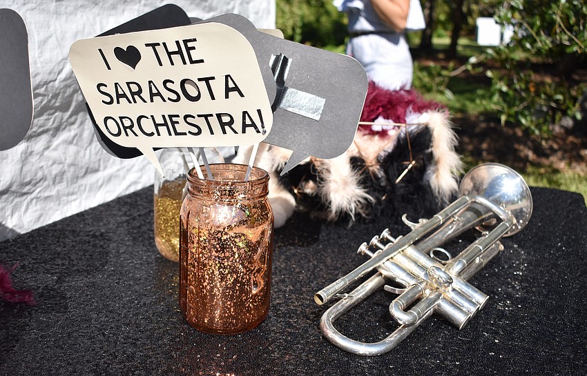 Guests enjoyed a photo booth before brunch.