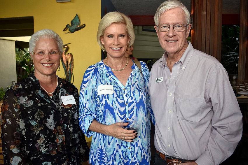 Carolyn Firth with Danielle and Nick Gladding