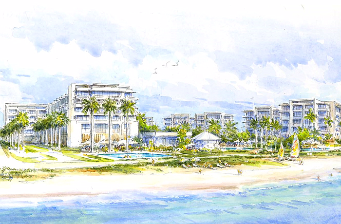 The latest rendering of the proposed structure for the site of the former Colony, courtesy of Unicorp National Developments, Inc.