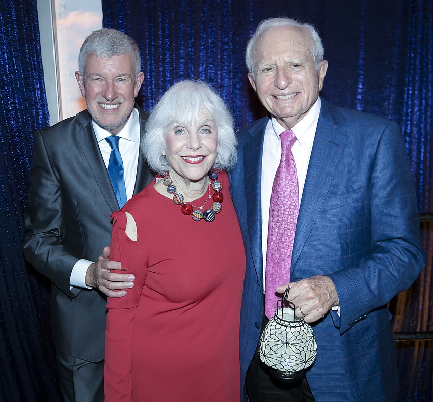 Asolo Rep Producing Artistic Director Michael Donald Edwards with Honorees Margie and Chuck Barancik