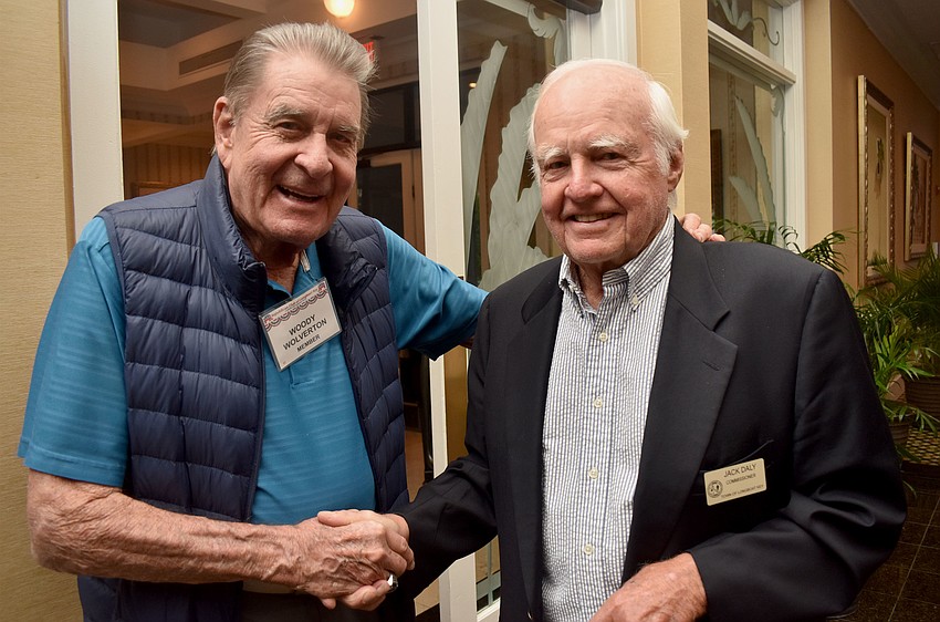 Woody Wolverton and commissioner Jack Daly