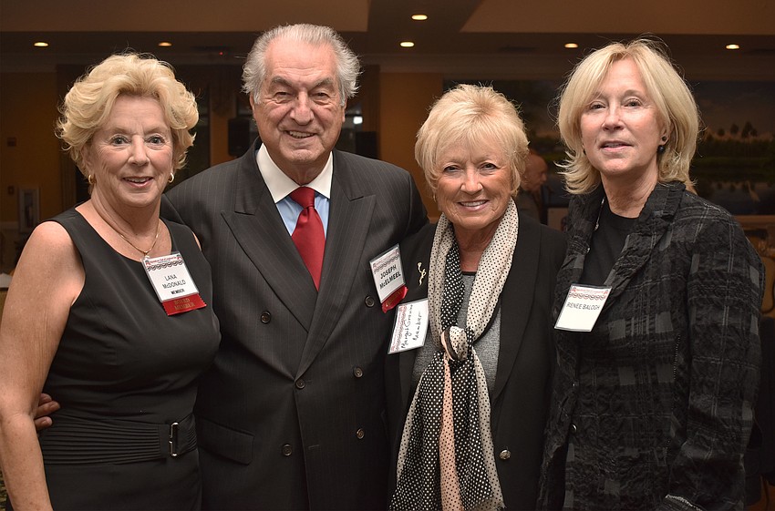 Lana McDonald, Republican Club President Joe McElmeel,Margit Gravino and Renee Balogh